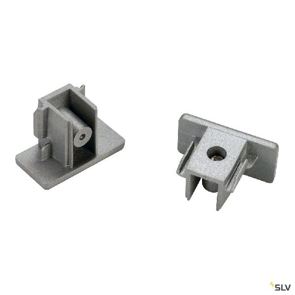 Embouts, pour rail 1 allumage en saillie, intérieur, gris, 2 pièces 143132