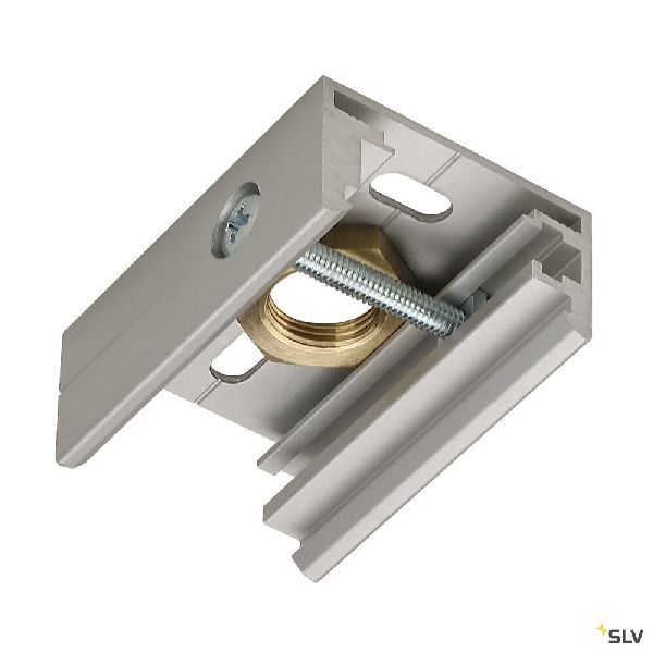 EUTRAC clip de fixation pour rail 3 allumages, gris 145734