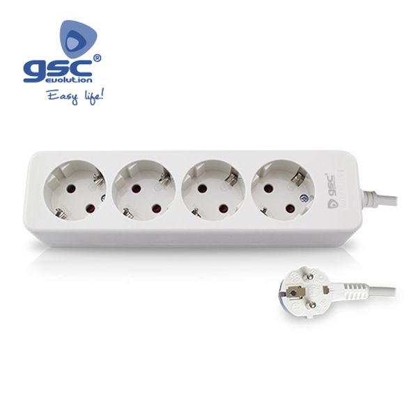 Base multiple Mega 4T. (3x1.5mm) 1.5M - Blister | 000800212