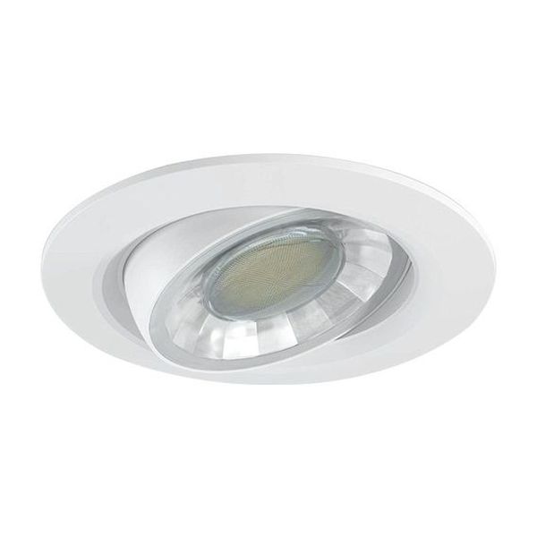 Spot encastré rond Orientable LED 8W IP44 4200K 110D blanc 1280990002