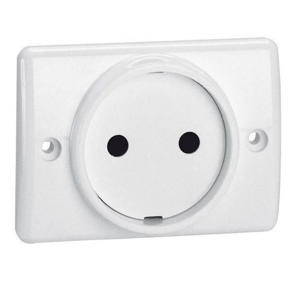 Prise À Encastrer Pour Plinthe 2P 16A 250V~ Blanc legrand 050806
