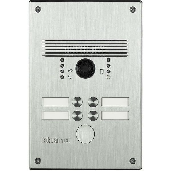 Platine Antivandale À Bouton Poussoir Linea 300 Pour 2 À 4 A - Bticino 308001