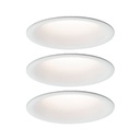 Kit enc Cymbal Coin fixe gra non ébloui LED 3x6,3W/430lm 230V 2700K blanc dépoli