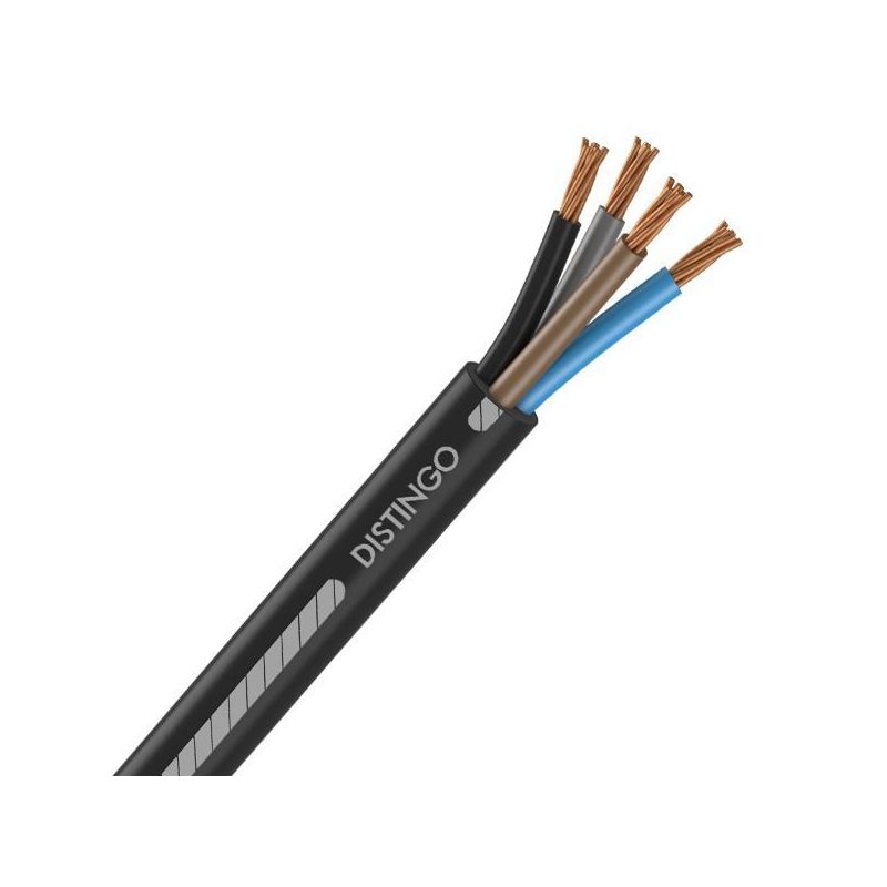 Câble électrique U-1000 R2V 4x35 mm2 cuivre rigide noir - au mètre