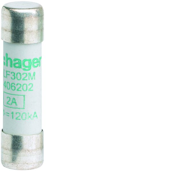 Cartouche Fusible cylindrique 10x38mm aM 2A 500V AC 120kA LF302M