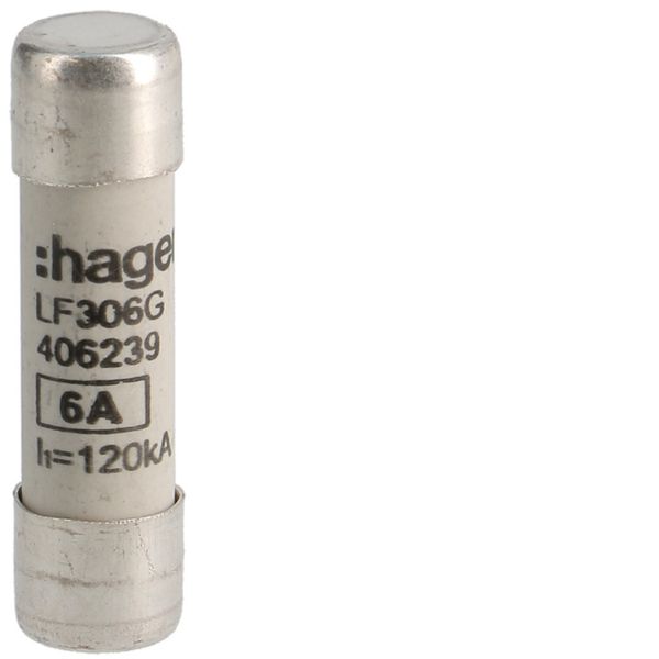 Cartouche Fusible cylindrique 10x38mm gG 6A 500V AC 120kA LF306G