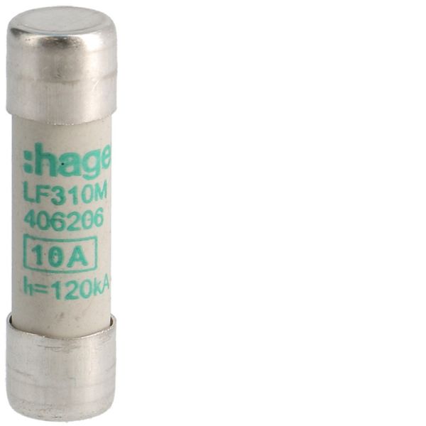 Cartouche Fusible cylindrique 10x38mm aM 10A 500V AC 120kA LF310M