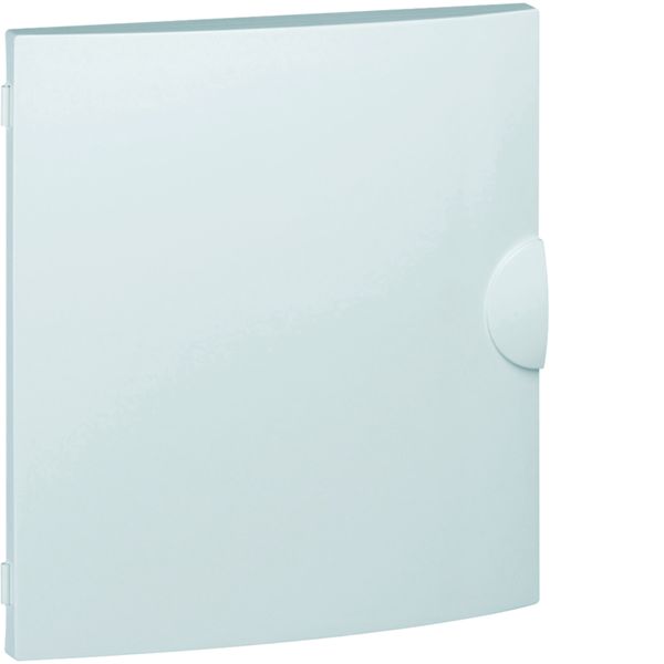 Porte opaque blanc pur Gamma+ pour coffret Gamma 18, 2 rangées 36 M GP218P