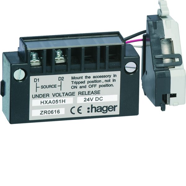 Bobine à manque de tension retardée h3 h3+ 24 - 24VDC pour x160-P160-P250-P630 HXA051H
