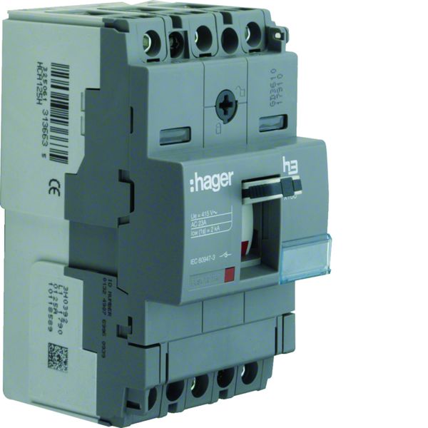 Interrupteur à déclenchement libre boitier moulé h3 x160 3P In160A à cage HCA160H