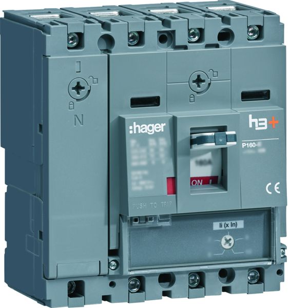 Disjoncteur Boitier Moulé h3+ P160 MAG (ICB) 4P4D In50A Icu70kA à cage HES051BC