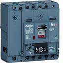 Disjoncteur Boitier Moulé h3+ P160 ENERGY 4P4D In100A Icu50kA à cage HMS101NC