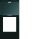 Enjoliveur Gallery prise RJ45 avec porte étiquette 1 module, finition Night WXD205N