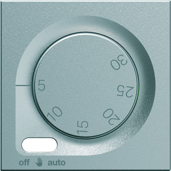 Enjoliveur Gallery thermostat fil pilote 2 modules , finition Titane WXD316T