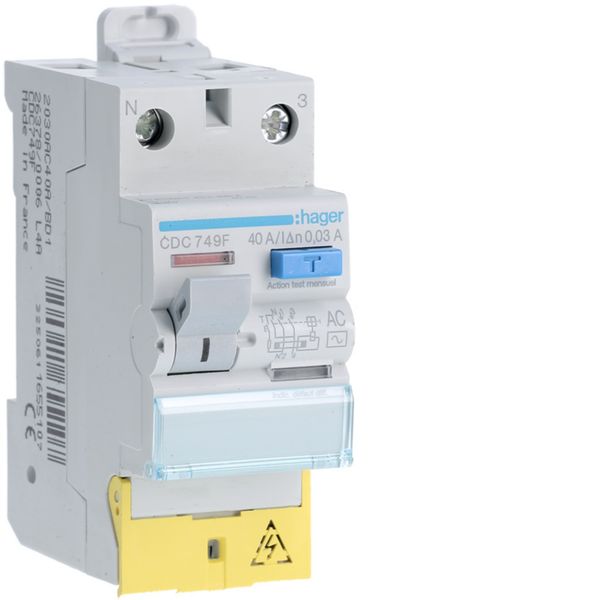 Interrupteur différentiel 2 poles CDC749F