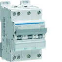 Disjoncteur 25A 3P+N 6-10kA Courbe C 3module NFT825