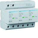 Parafoudre de type 1+2 Iimp 12,5kA 3P 6modules avec auxiliaire de contact SPA800
