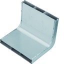 Angle vertical 3 compartiments 28mm x 240mm pour sol béton UKK240283