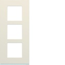 Plaque de finition Gallery 3 postes verticale Dune entraxe 57 mm WXP0323