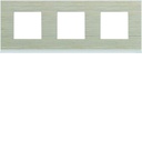 Plaque de finition Gallery 3 postes horizontale Latté entraxe 71 mm WXP2513