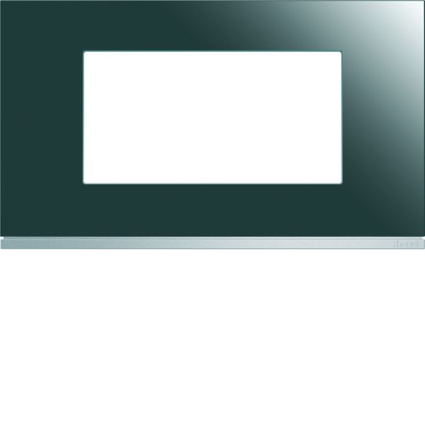 Plaque de finition Gallery 4 modules Mirror glass entraxe 57 mm WXP5034