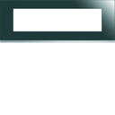 Plaque de finition Gallery 8 modules Mirror glass entraxe 71 mm WXP5008