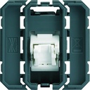 Prise Gallery RJ45 cat.6 UTP 2 modules incliné a 45° WXF230