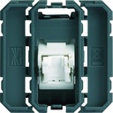 Prise Gallery RJ45 cat.6 FTP 2 modules incliné a 45° WXF231