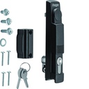 Fermeture poignée escamotable avec serrure E1242+2 clés univers IP5-6 et Quadro5 FZ508