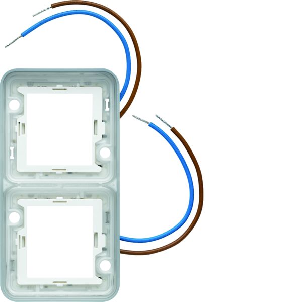 cubyko collerette double lumineuse à LED blanches 230V WNA699