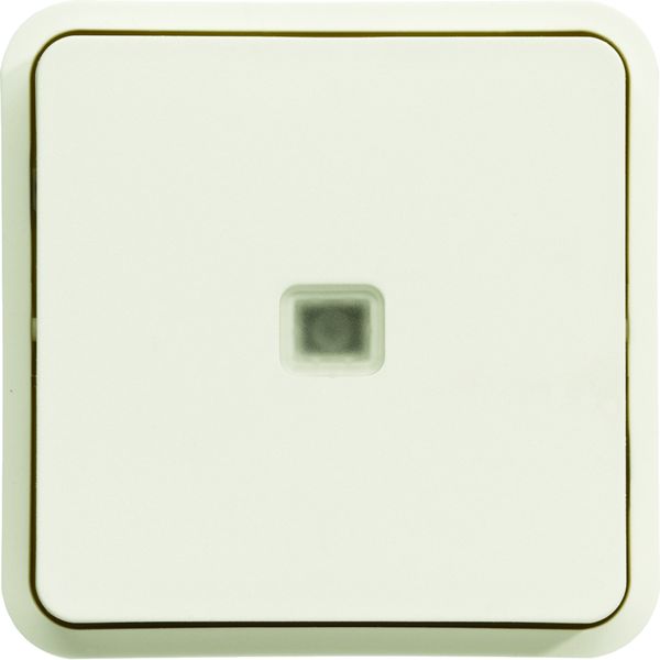 cubyko Poussoir 1O/1F lumineux associable blanc IP55 WNA021B