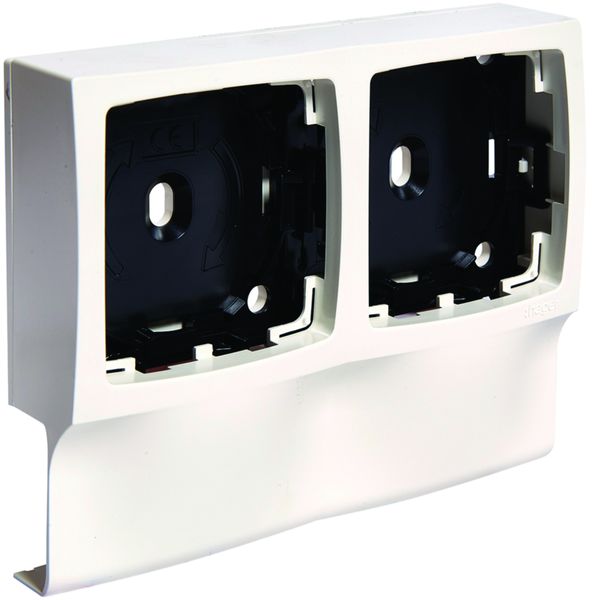 Support double appareillage Legrand pour moulure Ateha ATA12/16x30 Blanc ATA123499016