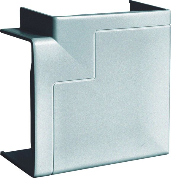 Angle plat pour goulotte d'installation GBA 50x85mm, PVC couleur Alu GBD500855ALU