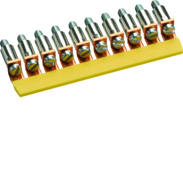 Contact de pontage horizontal isolé, 2.5² - 10x, connection à vis KWJ02B10