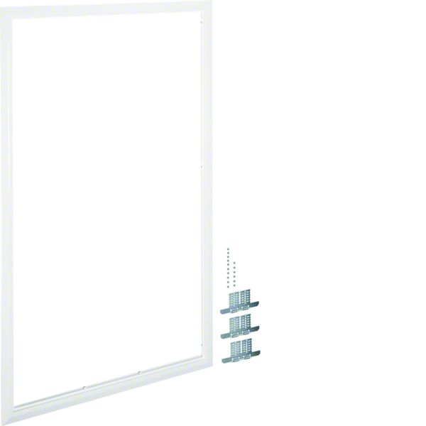 Cadre de finition univers RAL9010 Blanc pur pour armoire 3 travées H1400xL800mm FZ53B