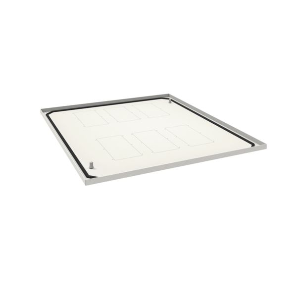 Plaque passe câbles ouverte quadro evo P800xL700mm Blanc pur FN093E