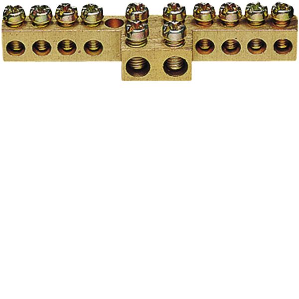 Borne en laiton, 8x10mm² - 2x16mm², sans base de montage K145
