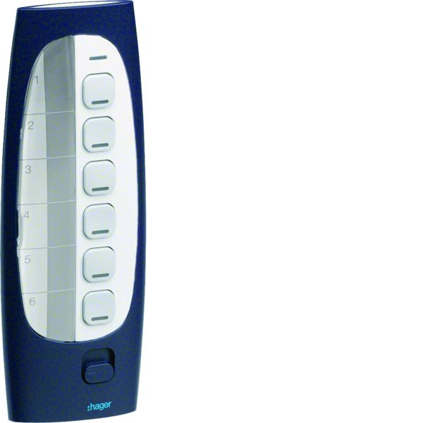 Télécommande 6 touches 18 voies KNX radio configurable en Quicklink/Easy/ETS TU418