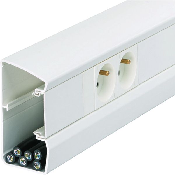 Goulotte d'installation GBD 50x100mm 1 compartiment PVC blanc GBD5010009016