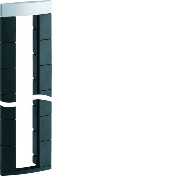 Boîtier vide pour colonne design officea 20 modules 22,5 x 45mm noir DMF0020A009