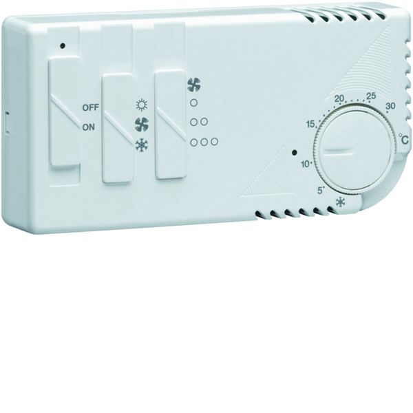 Thermostat ambiance électronique chauf eau chaude ou clim avec ventilation 230V 58102