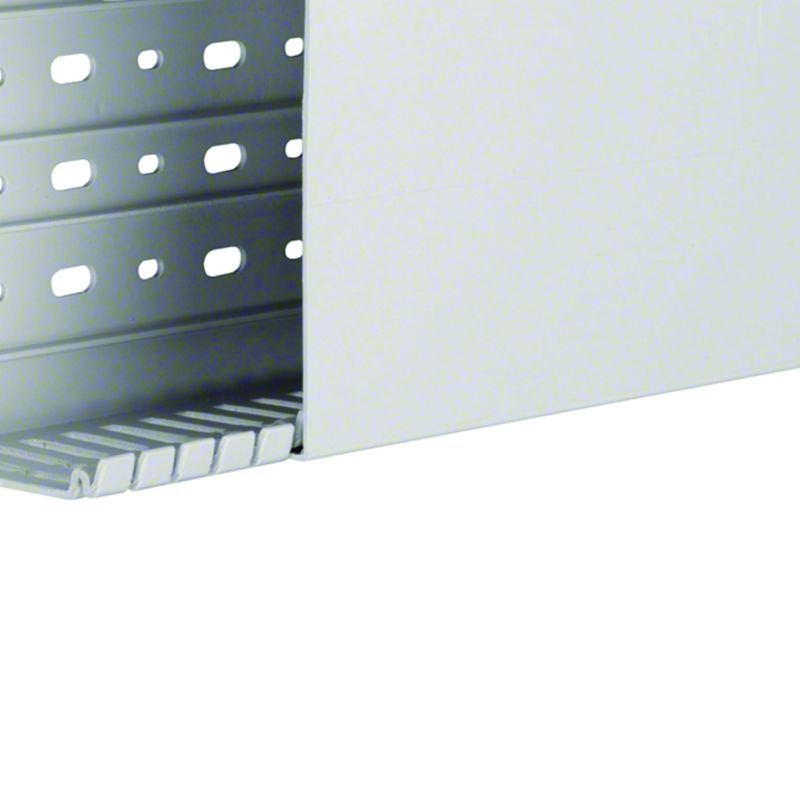 Goulotte de câblage sans halogène beha-set 80x120mm PC-ABS Gris clair HA780120