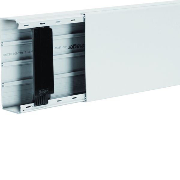 Goulotte de distribution cloisonnable lifea LFF 40x110mm PVC Blanc LFF4011009016