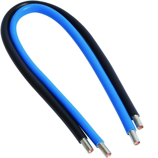Jeu 2 conducteurs 25 mm² (bleu + noir) longueur 450 mm KC025