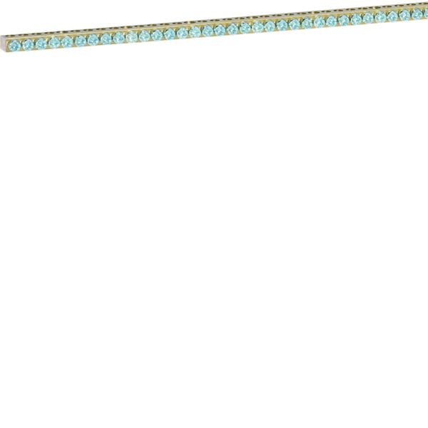 Barrette laiton sans socle L992mm 129X10-16mm univers+support et connexion 250 A K162F