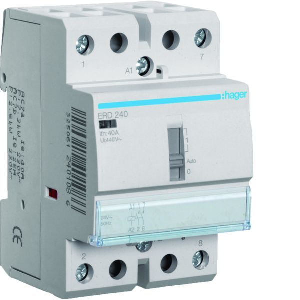 Contacteur à commande manuelle 40A, 2F, 24V ERD240