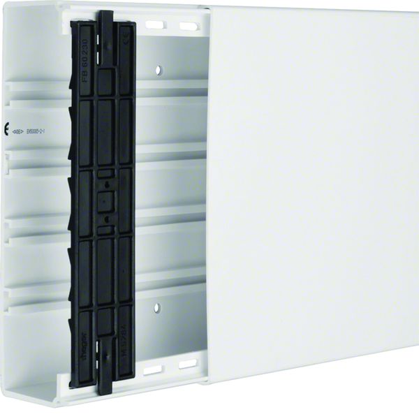 Goulotte de distribution lifea 60x230mm 1 compartiment PVC Blanc FB6023009016
