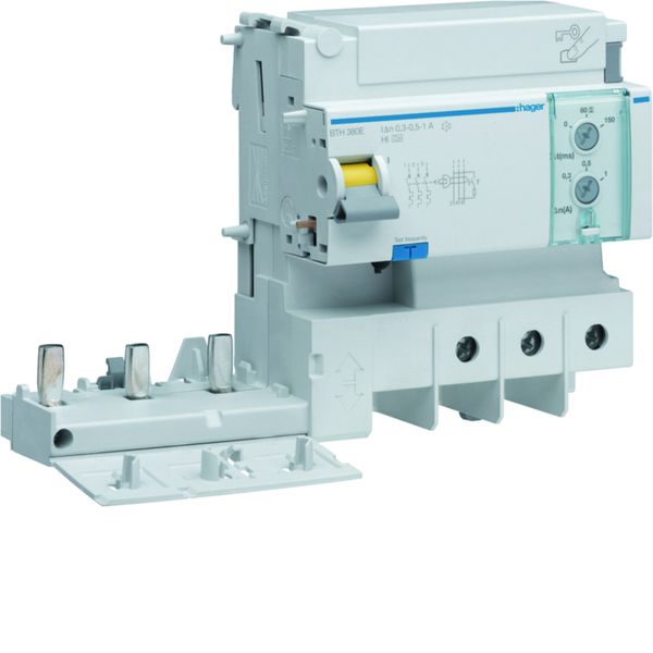 Bloc différentiel réglable 125A 3P type A HI à bornes alignées BTH380E