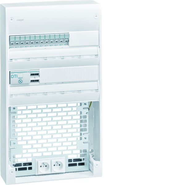 Coffret VDI Gamma+ 2 rangées 36 modules 12xRJ45 + platine Grade 3TV TN435