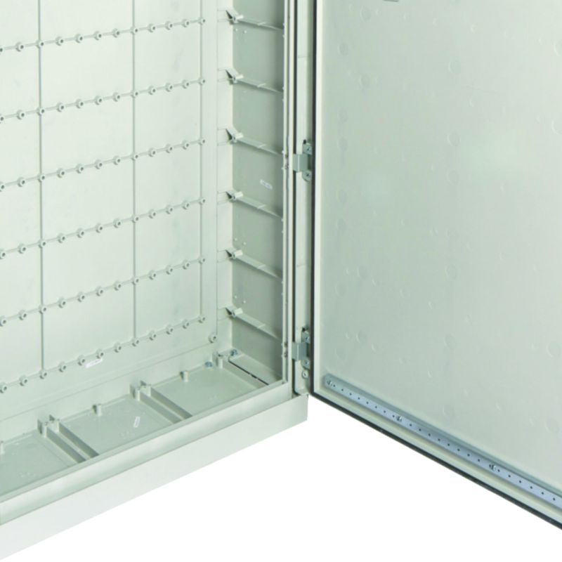 Coffret polyester porte pleine orion plus IP65 IK08 1200x850x300mm Gris clair FL327B